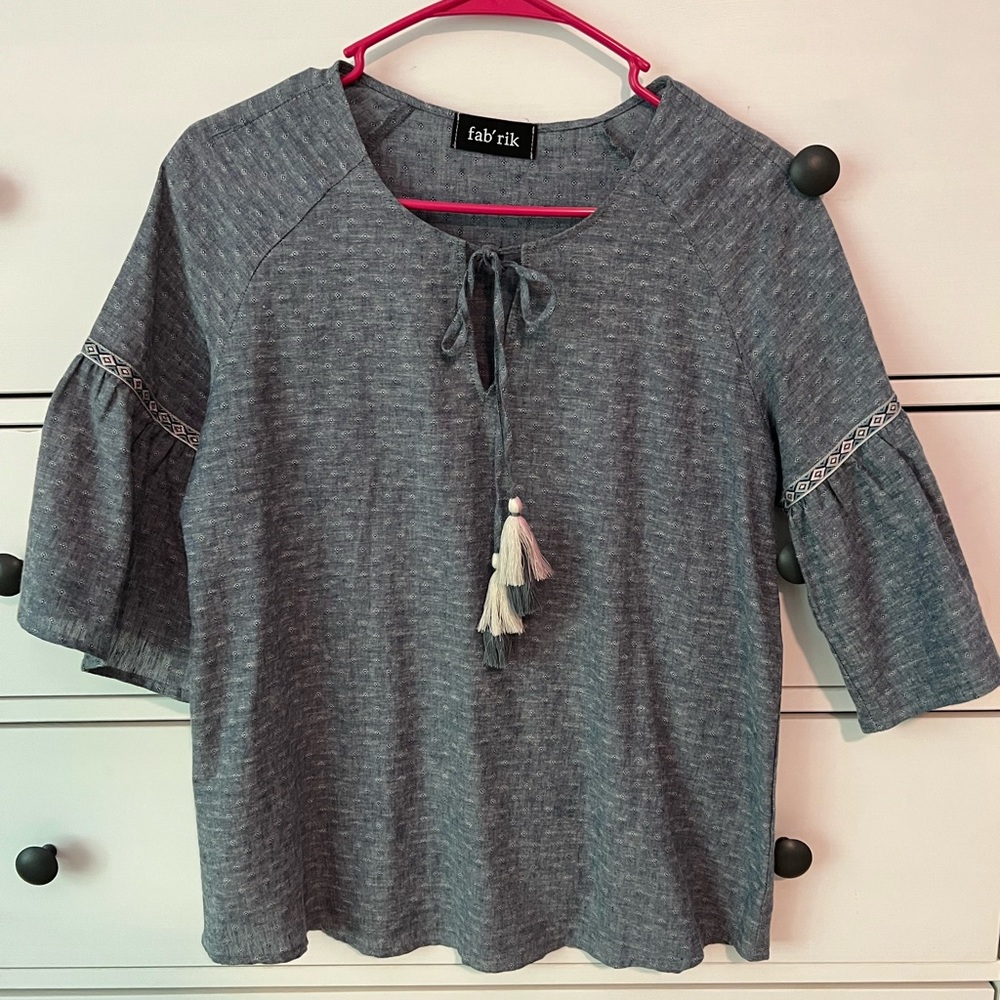Jean blouse